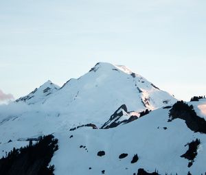 Preview wallpaper mountain, peak, snow, snowy, landscape