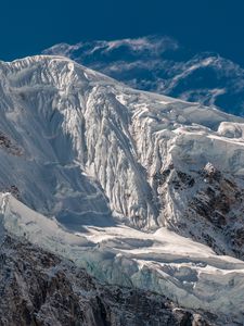 Preview wallpaper mountain, peak, snow, ice, slope
