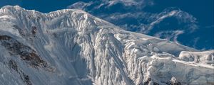 Preview wallpaper mountain, peak, snow, ice, slope