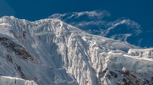 Preview wallpaper mountain, peak, snow, ice, slope