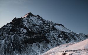 Preview wallpaper mountain, peak, snow, ice, landscape