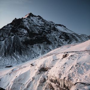 Preview wallpaper mountain, peak, snow, ice, landscape