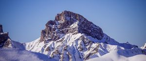 Preview wallpaper mountain, peak, snow, winter, landscape