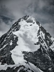Preview wallpaper mountain, peak, snow, snowy, slope