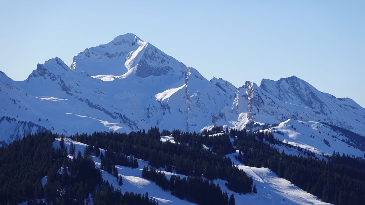 Wallpaper mountain, peak, snow, winter, snowy, landscape