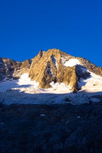 Preview wallpaper mountain, peak, snow, shadow, landscape