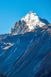 Preview wallpaper mountain, peak, snow, landscape, nature