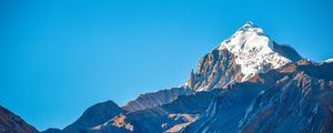 Preview wallpaper mountain, peak, snow, landscape, nature