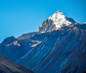 Preview wallpaper mountain, peak, snow, landscape, nature