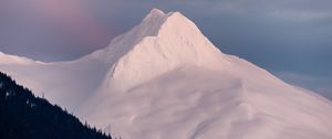 Preview wallpaper mountain, peak, snow, landscape, white