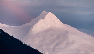 Preview wallpaper mountain, peak, snow, landscape, white