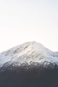 Preview wallpaper mountain, peak, snowy, slope, snow