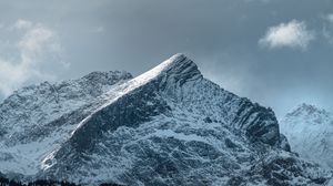 Preview wallpaper mountain, peak, snowy, slope, landscape