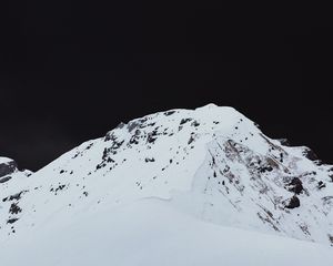 Preview wallpaper mountain, peak, snowy, landscape, winter