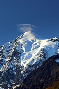 Preview wallpaper mountain, peak, snowy, slope, snow