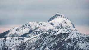 Preview wallpaper mountain, peak, snowy