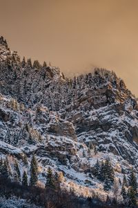 Preview wallpaper mountain, peak, snowy, relief
