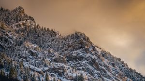 Preview wallpaper mountain, peak, snowy, relief
