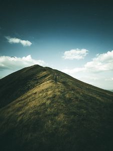 Preview wallpaper mountain, peak, solitude, freedom, peak district national park, united kingdom