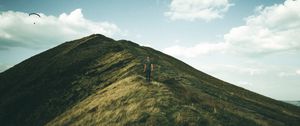 Preview wallpaper mountain, peak, solitude, freedom, peak district national park, united kingdom