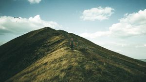 Preview wallpaper mountain, peak, solitude, freedom, peak district national park, united kingdom