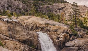 Preview wallpaper mountain, peak, stream, landscape