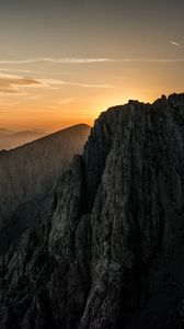 Preview wallpaper mountain, peak, sunset, austria