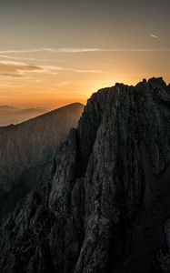 Preview wallpaper mountain, peak, sunset, austria