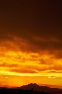 Preview wallpaper mountain, peak, sunset, sky