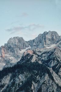 Preview wallpaper mountain, peak, trees, landscape, view