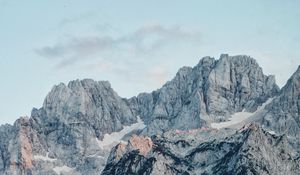 Preview wallpaper mountain, peak, trees, landscape, view