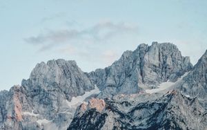 Preview wallpaper mountain, peak, trees, landscape, view
