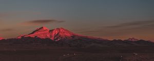 Preview wallpaper mountain, peak, twilight
