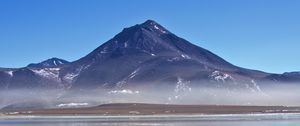 Preview wallpaper mountain, peak, water, reflection, landscape