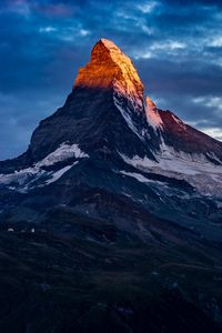 Preview wallpaper mountain, peak, zermatt, switzerland