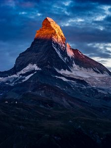 Preview wallpaper mountain, peak, zermatt, switzerland