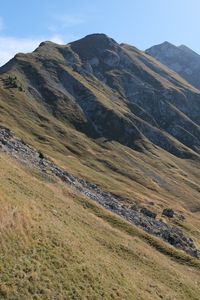Preview wallpaper mountain, peaks, slope, grass, landscape
