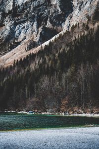 Preview wallpaper mountain range, landscape layers, rocky mountain, river, austria