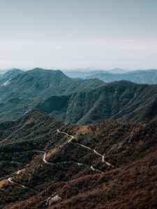 Preview wallpaper mountain range, mountain, valley