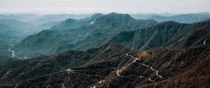 Preview wallpaper mountain range, mountain, valley