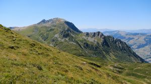 Preview wallpaper mountain, relief, slope, grass, nature