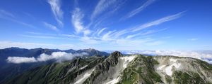 Preview wallpaper mountain, relief, slope, nature, sky, landscape