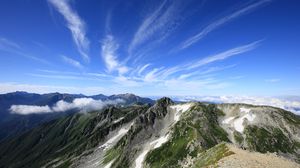 Preview wallpaper mountain, relief, slope, nature, sky, landscape