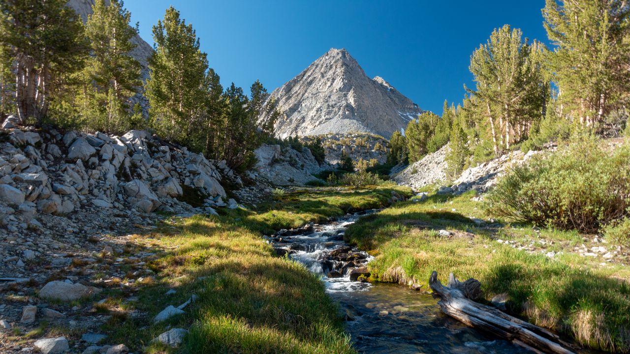 Wallpaper mountain, river, water, trees, landscape