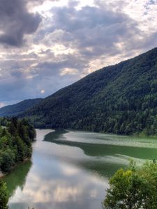 Preview wallpaper mountain, rivers, clouds, nature