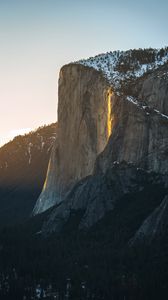 Preview wallpaper mountain, rock, cliff, landscape, nature