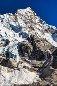 Preview wallpaper mountain, rock, peak, snow, nature, landscape