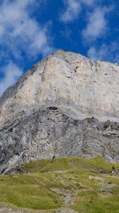 Preview wallpaper mountain, rock, plain, relief, sky, nature