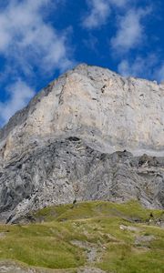 Preview wallpaper mountain, rock, plain, relief, sky, nature