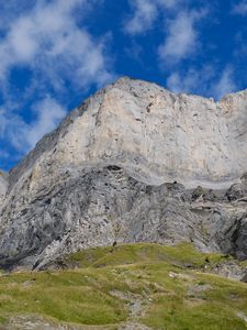 Preview wallpaper mountain, rock, plain, relief, sky, nature